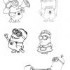 Printblad Minions