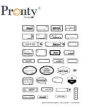 Pronty - Frame-it - Embellishment B&W label